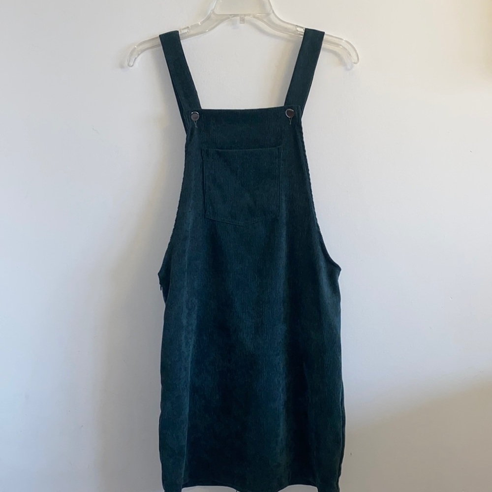 Green Corduroy Overall Dress. XS - Picture 4 of 11